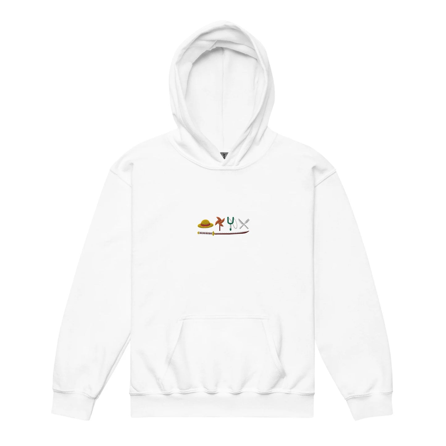 Straw-Hats Embroidered Hoodie